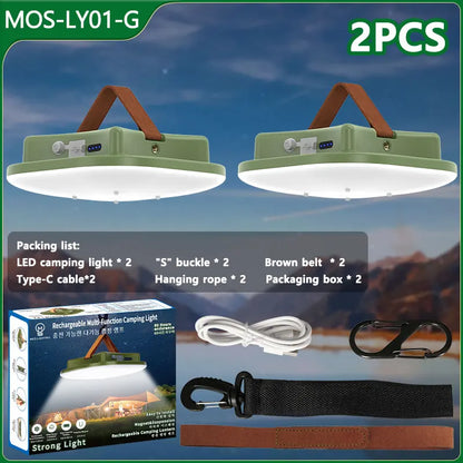 MOSLIGHTING Solar Chargin Tent Strong Light with Magnet Zoom Portable Torch Camping lantern Work Maintenance Lighting 80W LED