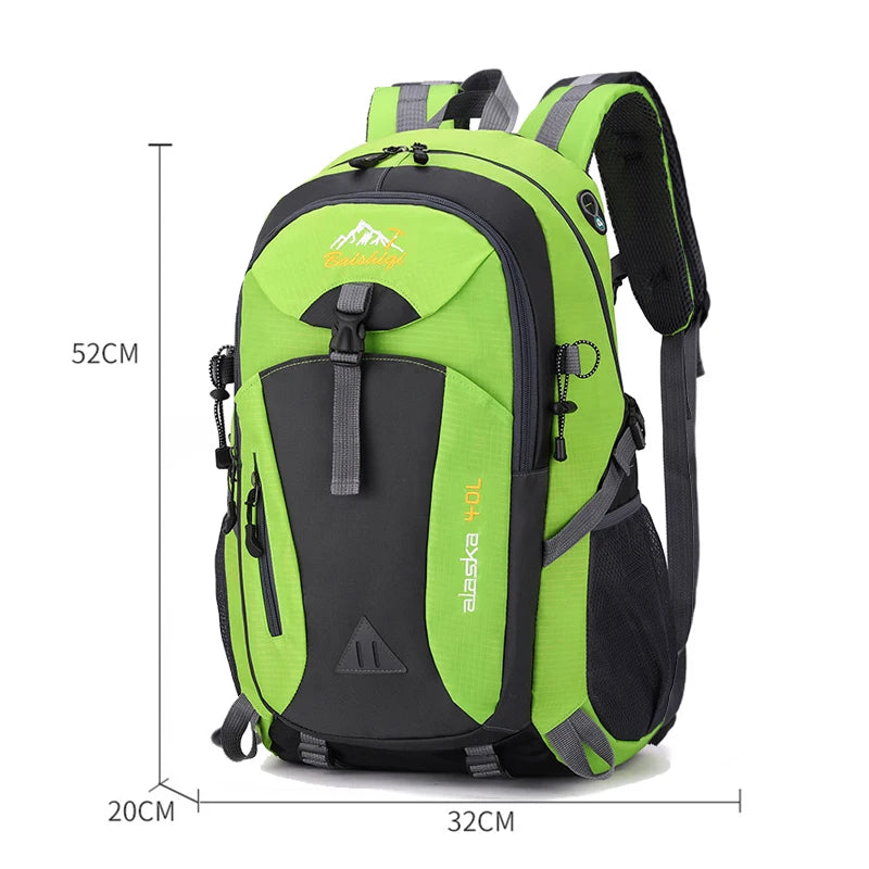 40L Travel Backpack – Large Capacity Hiking & Camping Mountaineering Bag for Men & Women