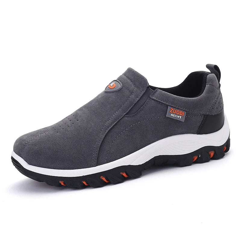 Men’s Casual Sports Orthopedic Shoes – Breathable, Flat Sole Travel & Hiking Sneakers