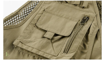 FGKKS Multi-Pocket Breathable Fishing Vest