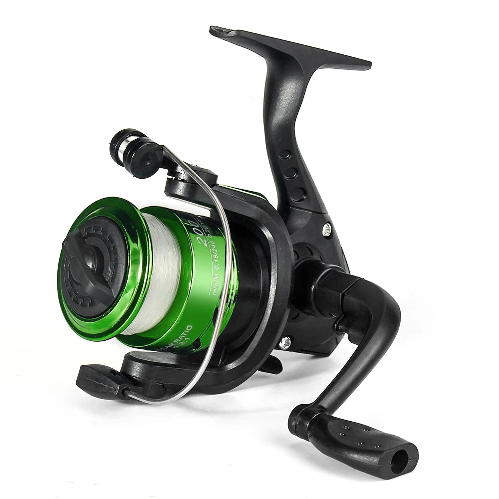 Spinning Fishing Reel 5.2:1 Wheel Plastics Including Fishing Line Fishing Lure Wheel Vessel Bait Casting Flying Spinning