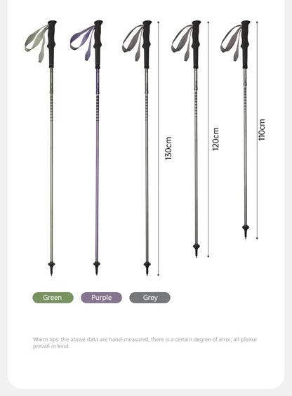 Naturehike 2025 New Walking Stick Ultralight Folding Climbing Backpack Pole 3 Folded Rod Quick Open Travel Hiking Trekking Poles