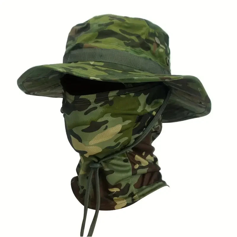 Camo Boonie Hat with Balaclava