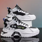 2025 Men’s Fashion Sneakers – Breathable Mesh Platform Running Shoes | Lightweight Casual Vulcanized Shoes