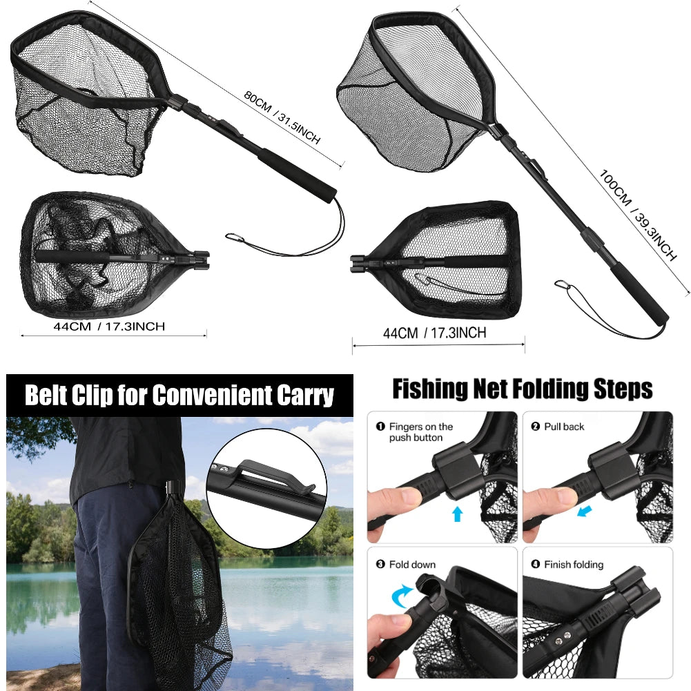 Aluminum Telescoping Landing Net (55-190cm)