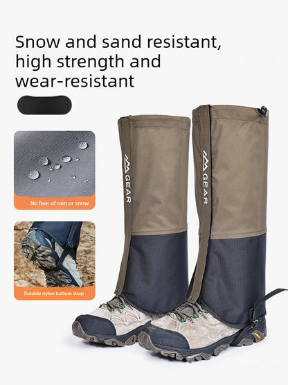 Outdoor Leg Warmers Gaiter Waterproof Hiking Travel Mountain Leggings Gaiters Long Tube Leggings Warmers Foot Cover
