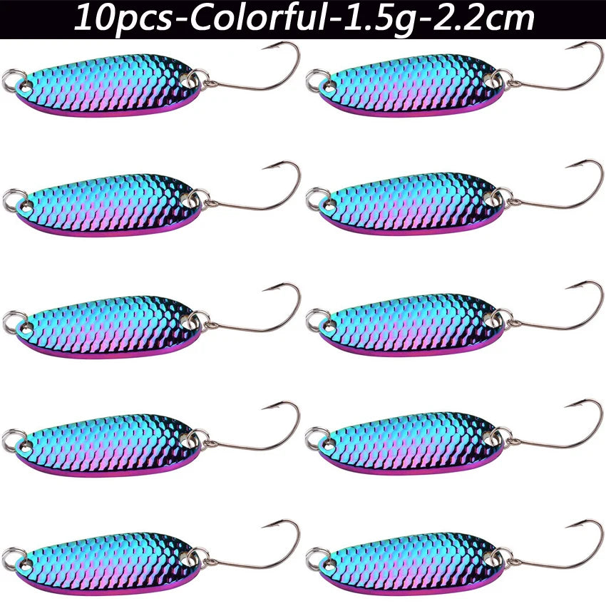 Trout Spoon and Spinner Lures (10 Pack)