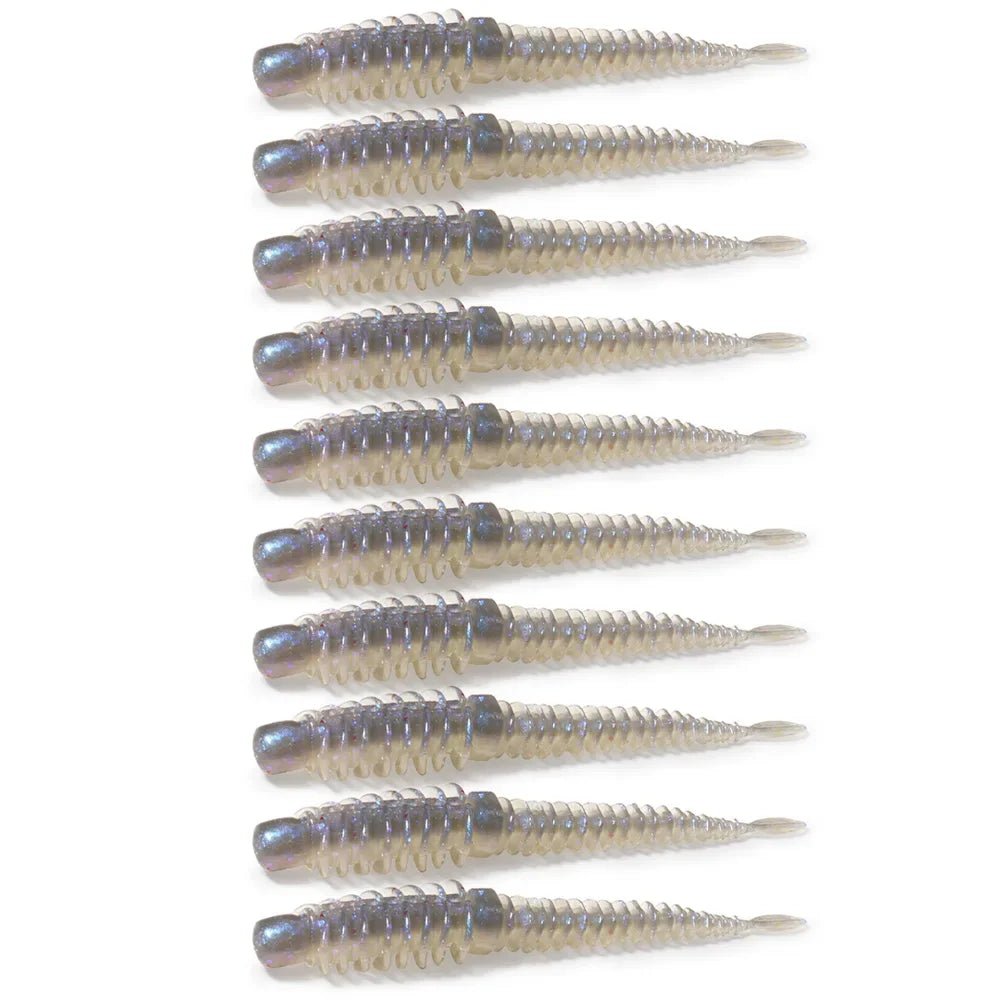 10PCS Soft Lures 6.5cm 7.5cm 8.5cm Thread TPE Worm Jig Hook Carp Fishing Tackle Pesca Swimbait Gear Fishy Flavor Kit Bait