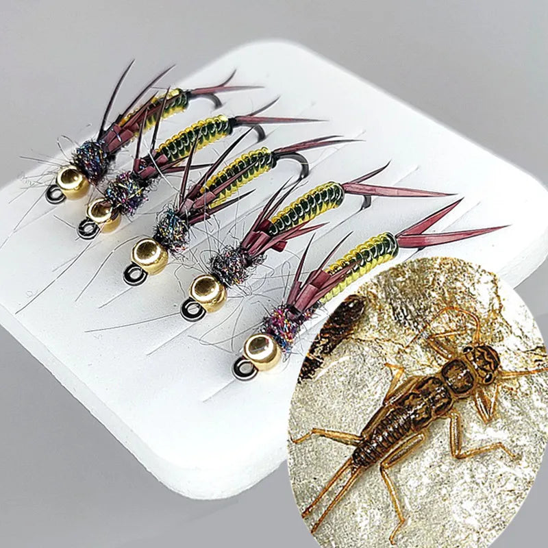 Stonefly Larvae Flies (5 Pack)