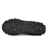 Men’s Genuine Leather Mountaineering Shoes – Anti-Slip Hiking Boots Outdoor Breathable Sports Footwear