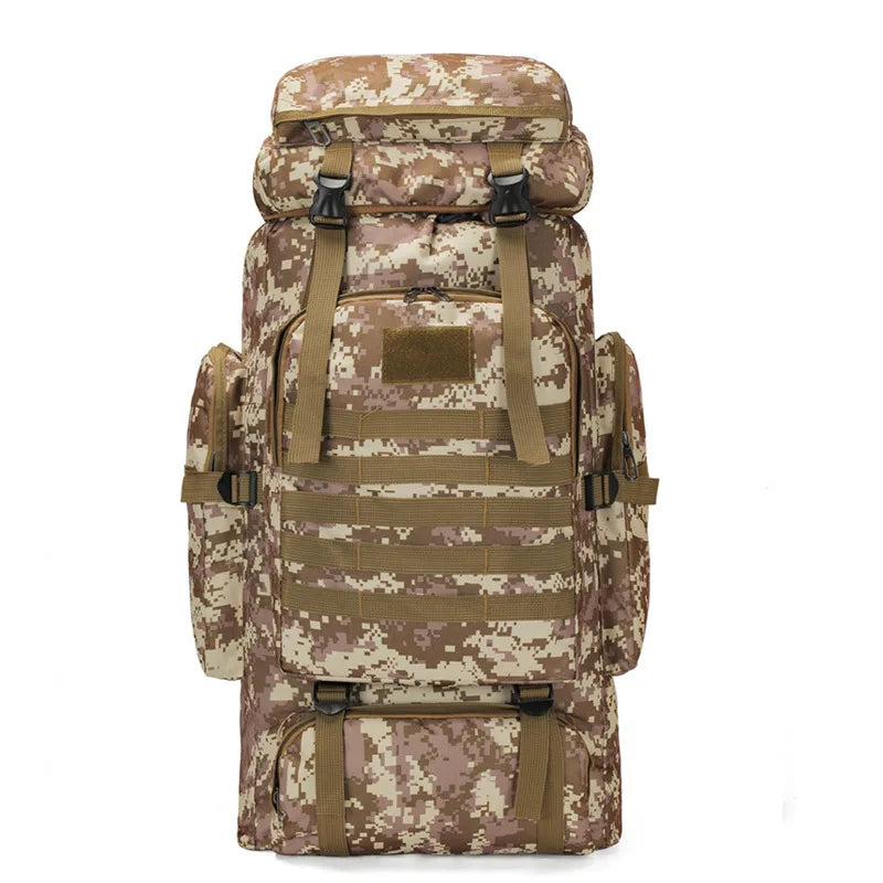 Large Capacity Multifunctional Travel Bag Camouflage Mountaineering Bag Expanding Hiking Bag