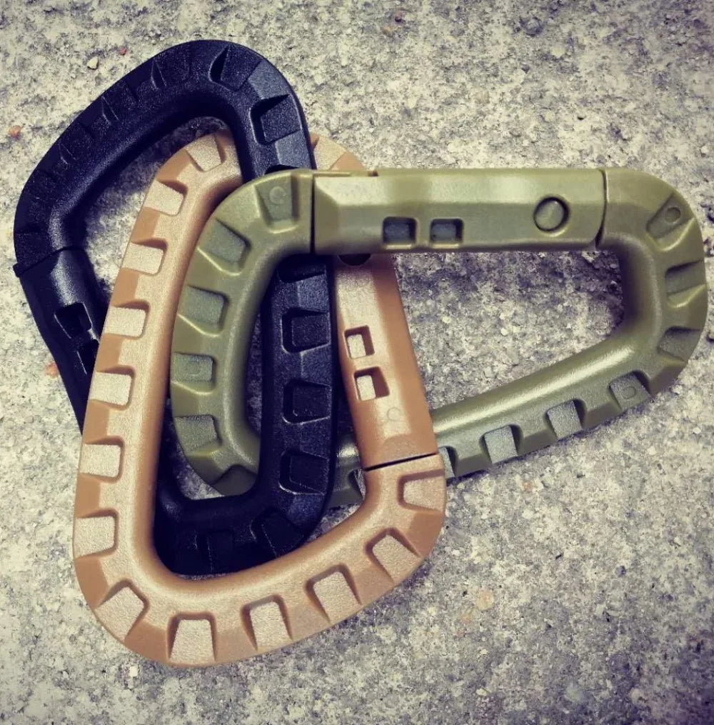 5pcs Tac Link Molle Belt D Buckle Clip ITW Keychain Outdoor Backpack Carabiner Hook Camping Climbing Equipment EDC Multi Tool
