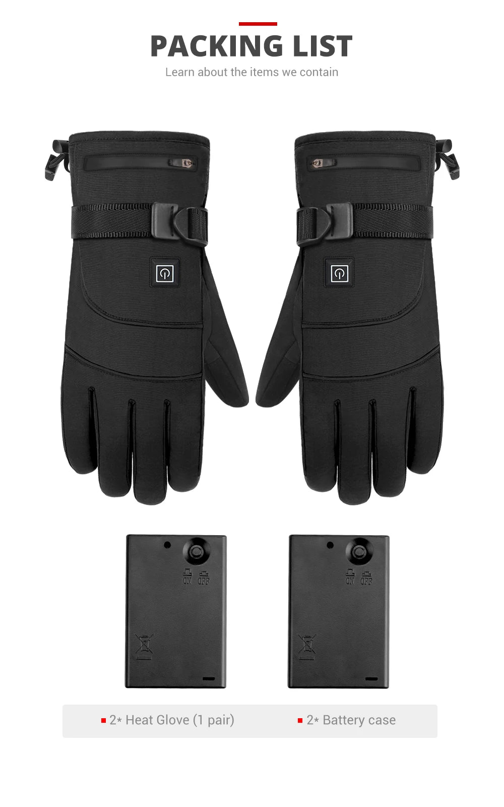 HEROBIKER Heated Winter Gloves
