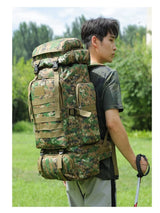 Large Capacity Multifunctional Travel Bag Camouflage Mountaineering Bag Expanding Hiking Bag
