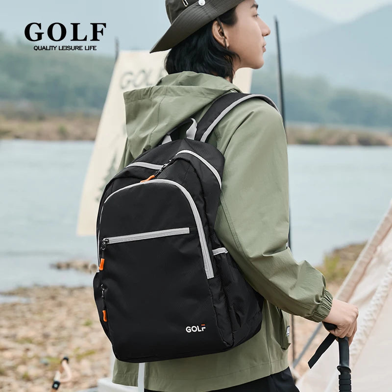 GOLF Mountaineering Bag Outdoor Sports Large Capacity Backpack Folding Travel Bag Leisure Tourism Hiking and Climbing
