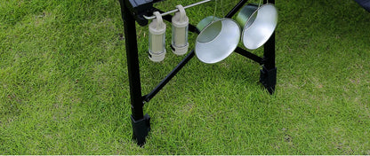 Mountainhiker Camping Folding Lift Removable Multi Unit IGT Table Gas Stove Portable Camp BBQ Grill Table Outdoor Picnic table