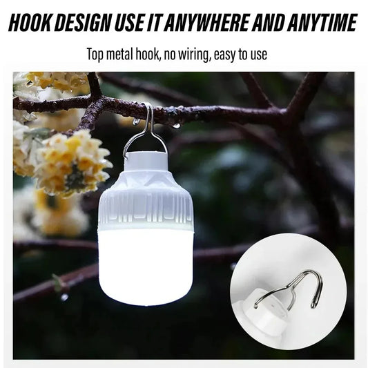1-10PCS USB Rechargeable LED Camping Light Waterproof Portable High Power Outdoor Lantern for Hiking BBQ Emergency Hunting