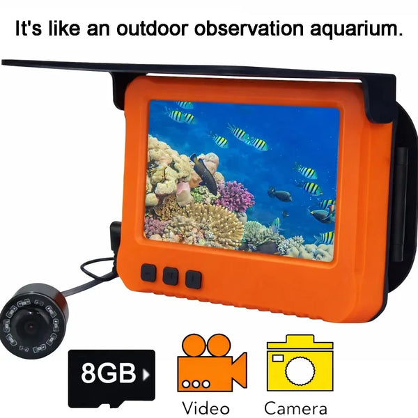 HD Underwater Fishing Camera with Video Recording & Night Vision