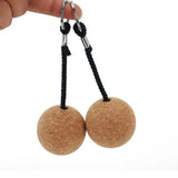 2PCS Floating Cork Ball Keychain – 50mm Buoyant Wooden Key Ring with Rope for Sailing, Kayak & Boat Accessories