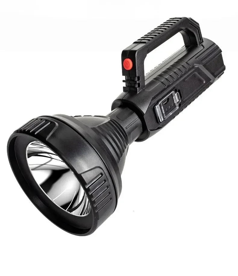 New High Power LED Flashlight Waterproof Fishing Lantern Torch USB Rechargeable Powerful Spotlight Searchlight Camping Lamp