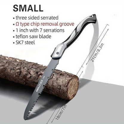 AIRAJ Folding Saw Woodworking Folding hacksaw Multifunction Cutting Wood Sharp Camping Garden Prunch Saw Tree Chopper Hand Tools