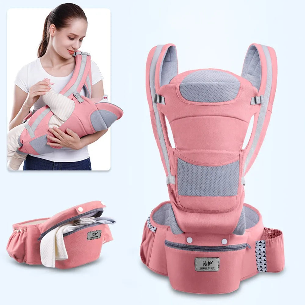 Ergonomic Backpack Baby Carrier Baby Hipseat Carrier carrying for children Baby Wrap Sling for Baby Travel 0-48 Months Useable
