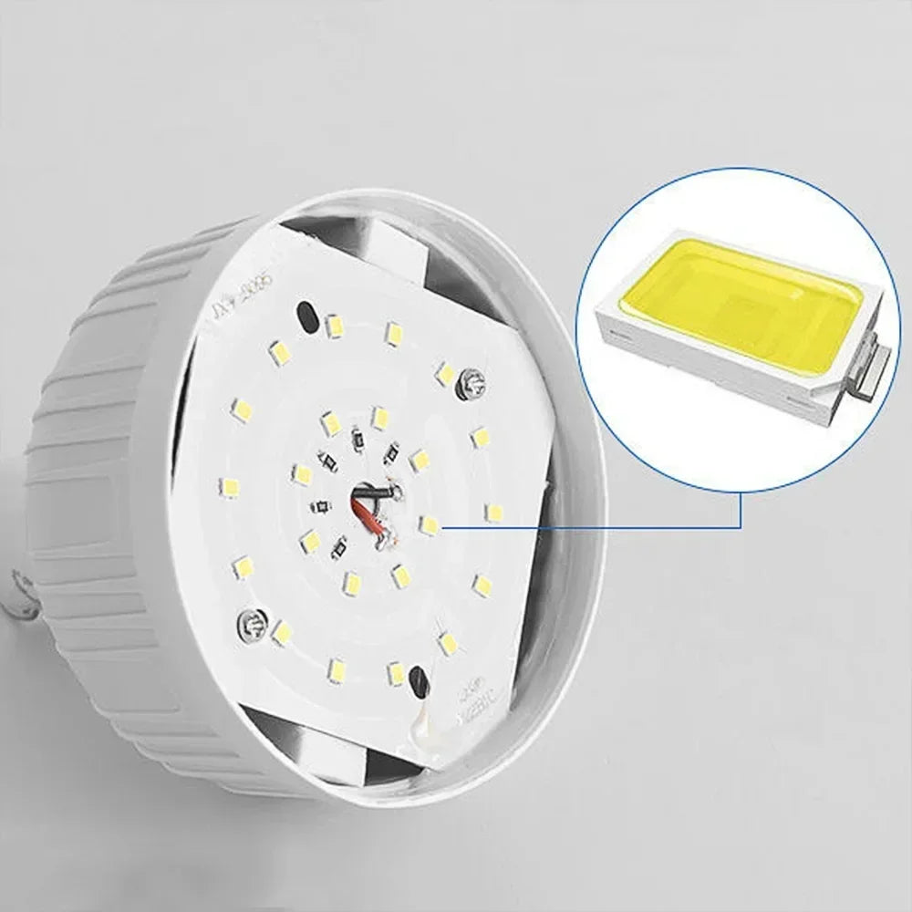 Rechargeable Portable Camping Brightness Light Dimmable LED Bulb Waterproof Outdoor Tent Light Emergency Night Light with Hook