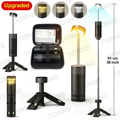 10000mAh Camping Light USB Rechargeable LED Emergency Lamp Outdoor Portable Lanterns with Magnetic Flashlight for BBQ Tents