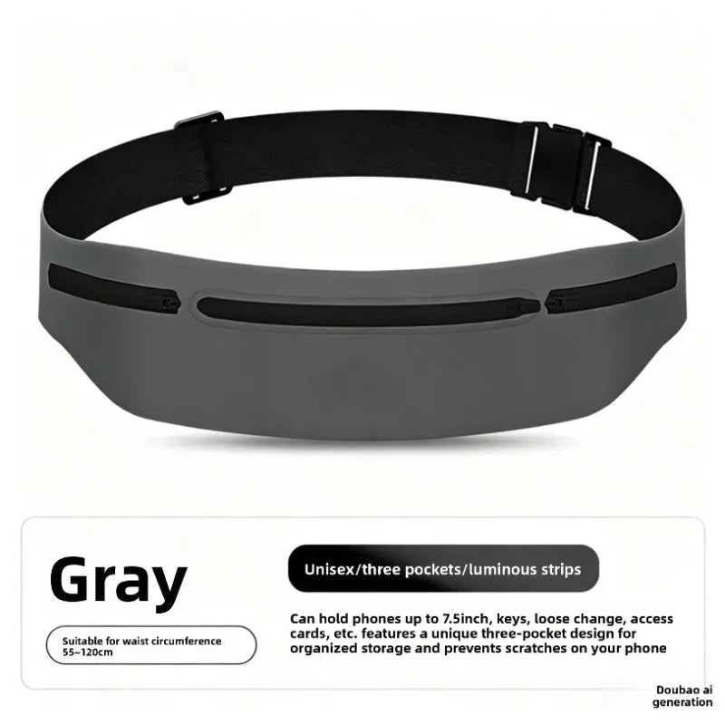Running sports fanny pack Outdoor sports Lightweight waterproof invisible anti-theft equipment Men's and women's multi-function