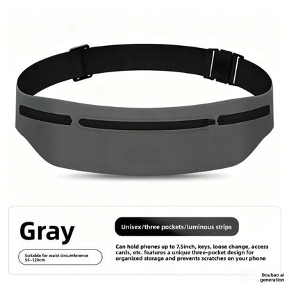 Running sports fanny pack Outdoor sports Lightweight waterproof invisible anti-theft equipment Men's and women's multi-function