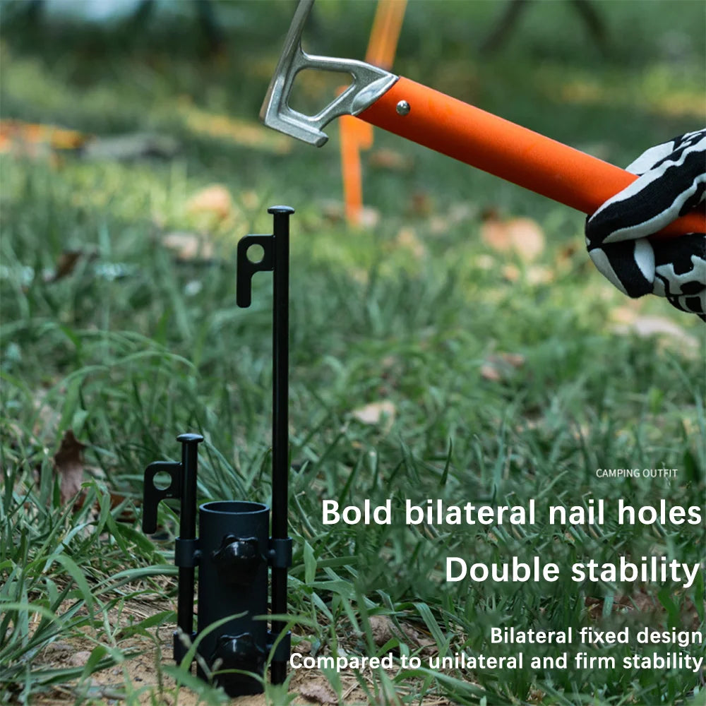 Outdoor camping adjustable canopy pole holder large diameter bracket camping tent canopy accessories strut fixing tube base