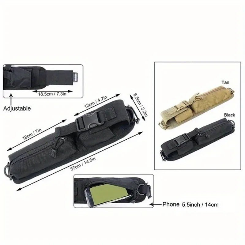 Ackibbik 1pc Tactical Molle Accessory Pouch Backpack Shoulder Strap Bag Hunting Tools Pouch Backpack Strap Tactical Accessorie