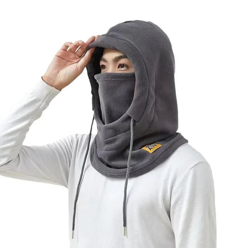 Winter Warm Hat with Mask and Neck Warmer 3-in-1 Windproof Balaclava for Men and Women Masked Hat Cycling Cold Weather Protectio