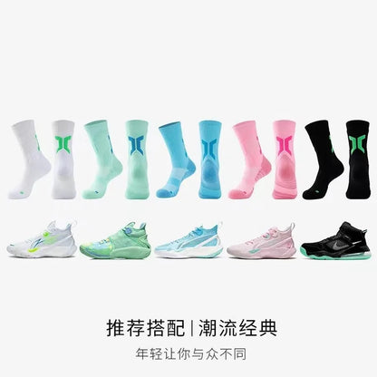 1/3pair professional basketball socks Men marathon compression running sport socks thick towel socks skateboarding socks for man