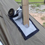 Tent Stove Jack Fireproof Protection Accessory Double-Layer Hot Tent Accessories Stove Fire Outlet Accessories Lightweight Tent