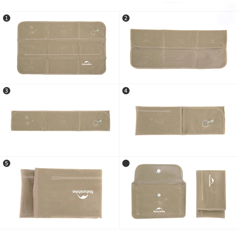 Naturehike Square Inflatable Pillow Outdoor Camping Hiking Ultralight Travel Portable Airplane Folding Pillows Soft Comfortable