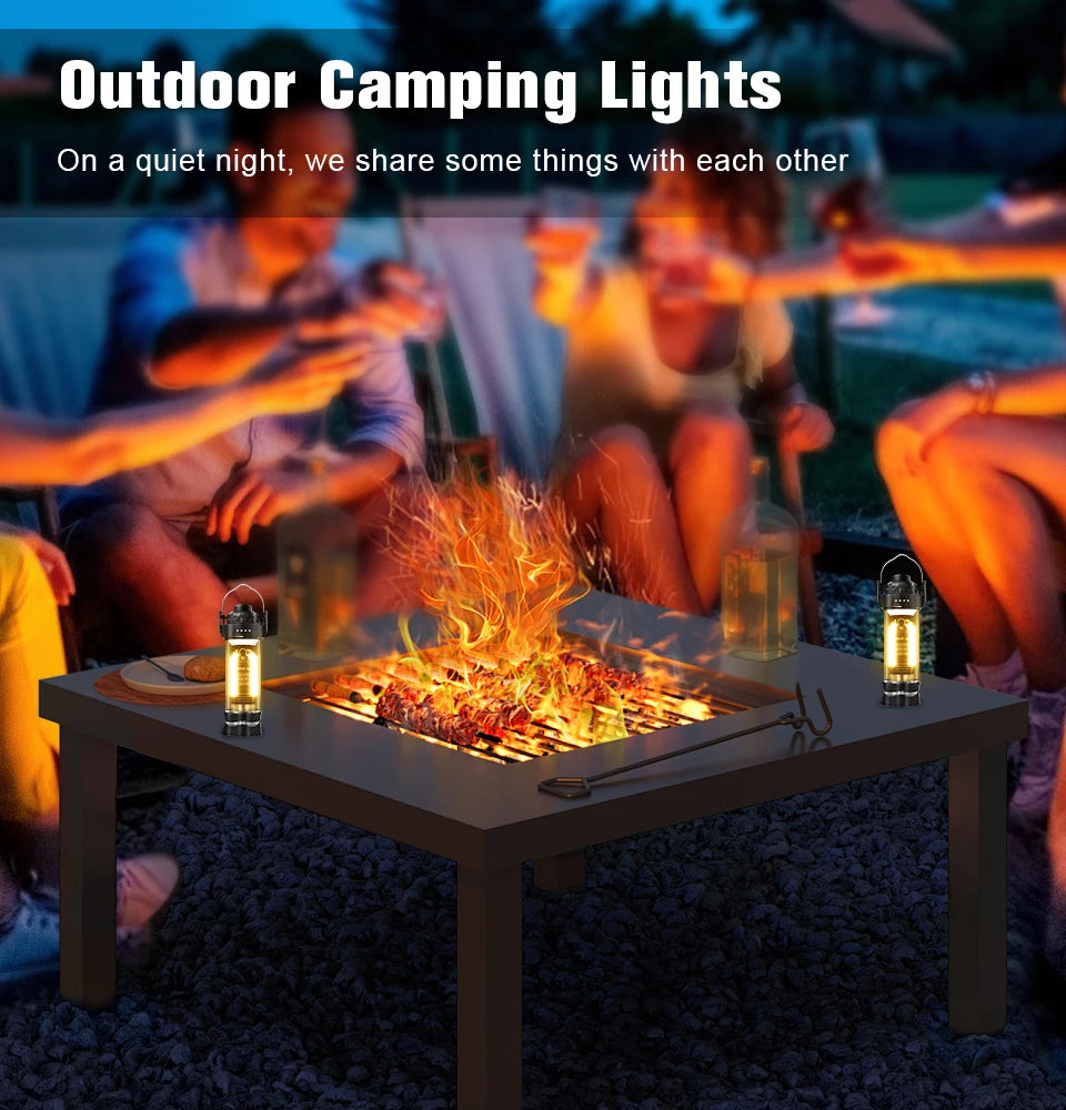 DOTWISE 3000mAH Camping Portable Retro Lantern Camping Lighthouse Tent Light Lantern Decor Waterproof Outdoor Atmosphere lights