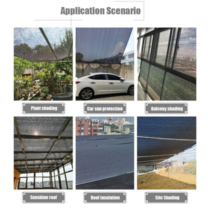 Sunshade net privacy screen sunshade cloth suitable for outdoor terrace sunshade porch pavilion cover beige color
