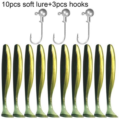GOBAIT T-Tail Worm and Jig Head Kit