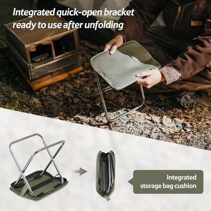 Naturehike Folding Stool for Outdoor Leisure Portable Lightweight Aluminum Chair High Load Travel Camping Foldable Fishing Chair