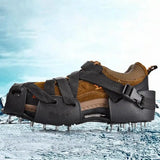 Crampons For Hiking Boots 32-Spikes Crampons Ice Cleats Traction Snow Grips Winter Ice Snow Grips Traction Cleats  For Walking