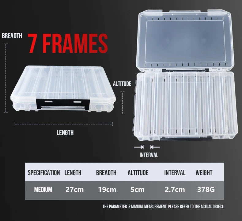 TAIYU Double-Sided Tackle Box (10/14/18 Compartments)