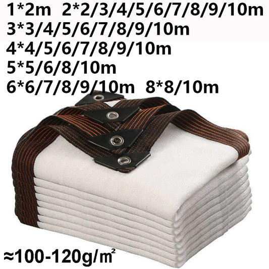 Large Sun Shelter Thicken Sunshade Sail Anti-UV 4mx4 5x5 6x6 8x8 10x10 Outdoor Yard Garden Balcony Camping White Sun Shade Sail