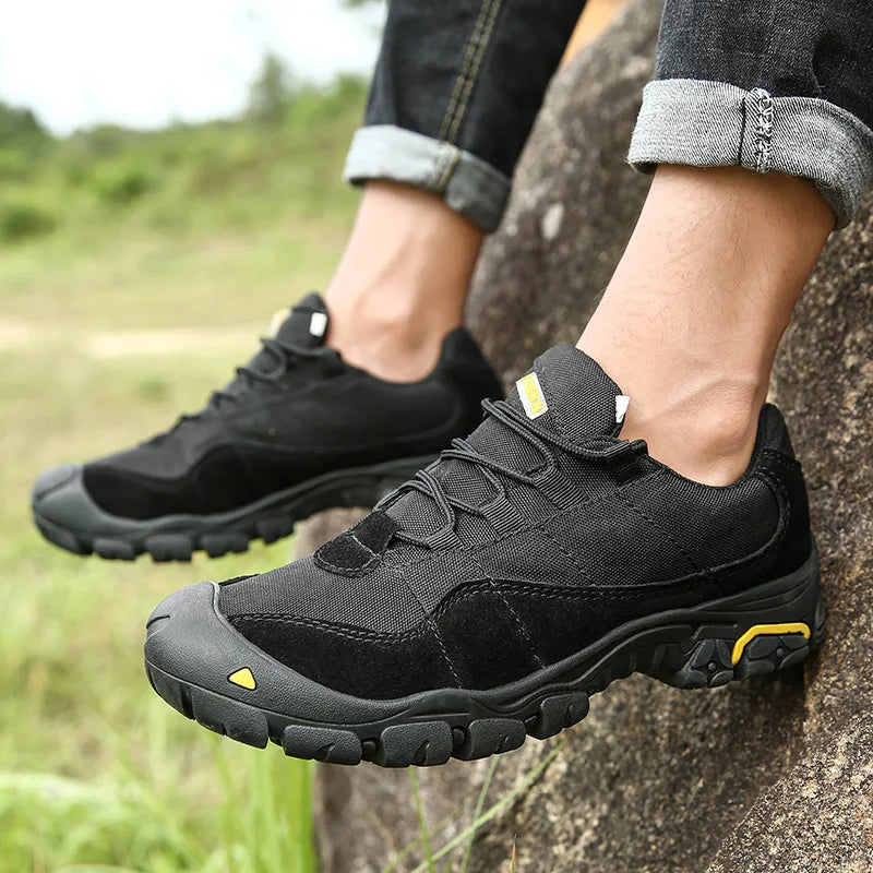 Men’s Outdoor Hiking Shoes – Anti-Slip Thick Sole Trekking Boots | Durable Walking & Exercise Sneakers