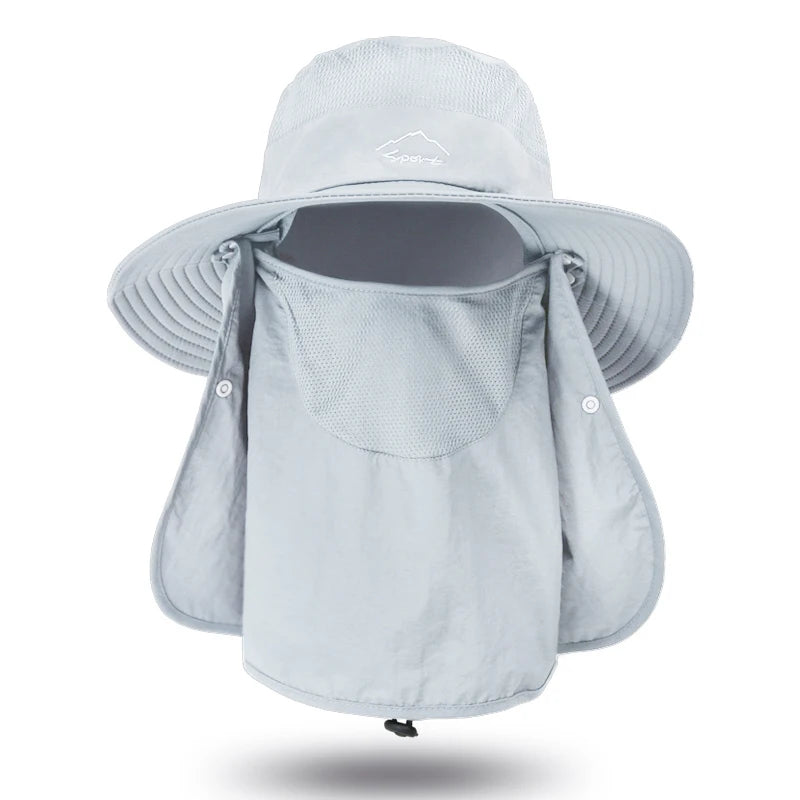 Breathable Fishing Sun Hat with Face Cover