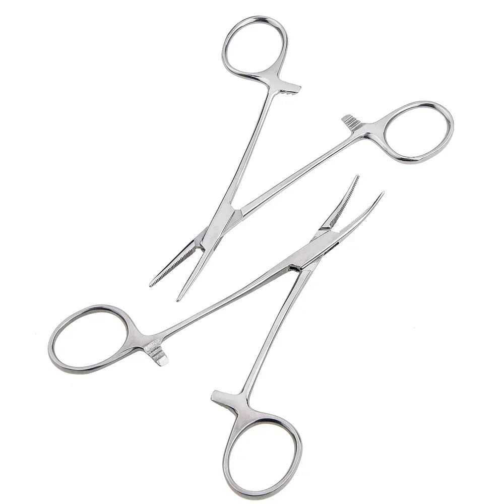 Curved Hemostat Fishing Forceps