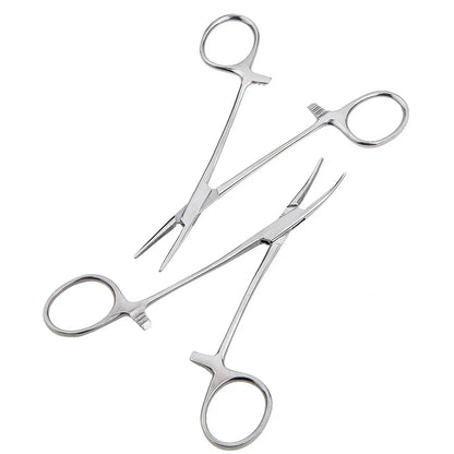 Curved Hemostat Fishing Forceps