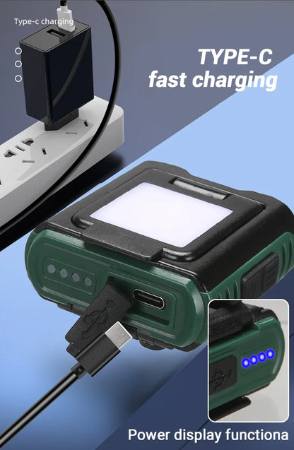 Sensor COB LED Headlamp Cap Clip Light USB Rechargeable Head Flashlight Built-in Battery Headlight Led Head for Fishing Camping