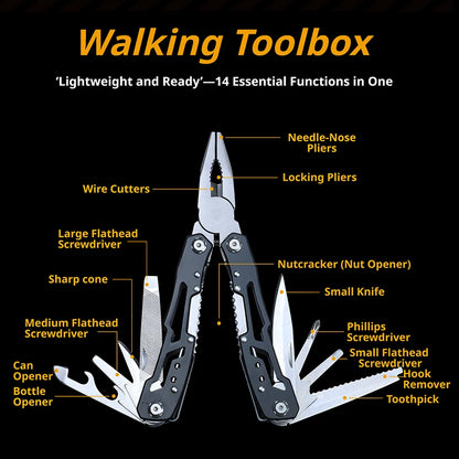 Pliers Multifunctional Folding Portable Tool Plier Knife Stainless Steel Outdoor Tactical Camping Survival Multitool Repair Tool