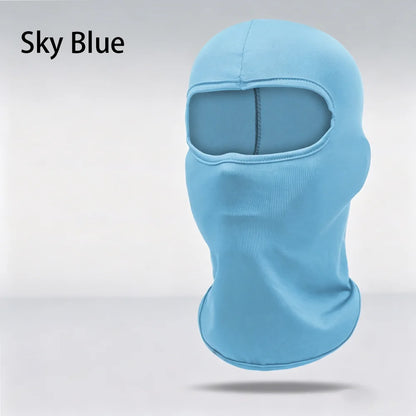 Thin Breathable UV Protection Full Face Mask Neck Cover Lightweight Helmet Liner for Cycling Running Motorcycle Outdoor Activity